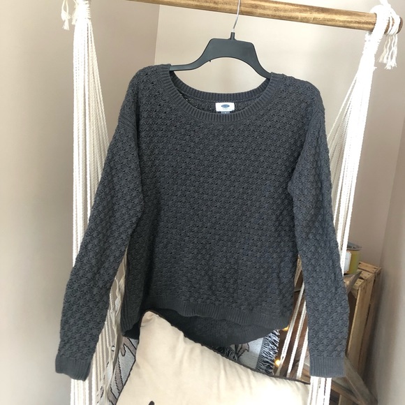 Old Navy Sweaters - Old Navy Textured Grey Sweater — Women’s S